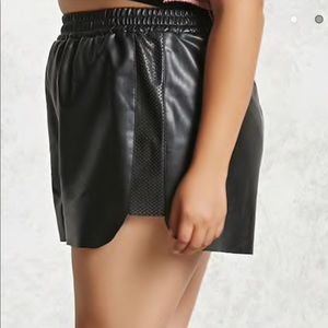 Faux Leather Shorts